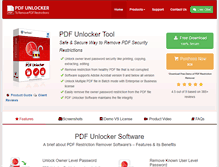 Tablet Screenshot of pdf-unlocker.com